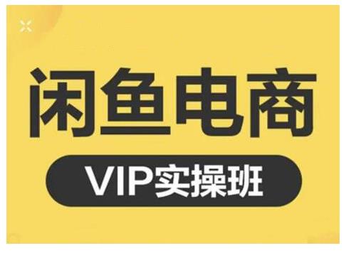 鱼客·闲鱼电商零基础入门到进阶VIP实战课程，帮助你掌握闲鱼电商所需的各项技能-全网项目资源网