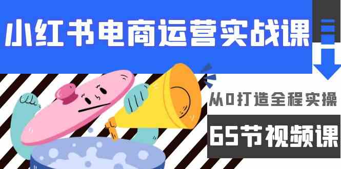 小红书电商运营实战课，​从0打造全程实操（63节视频课）-全网项目资源网